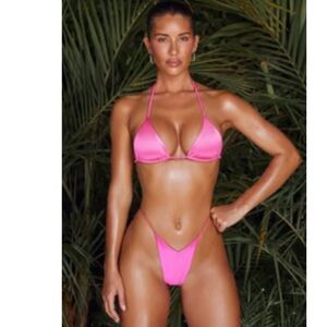 Pink Triangle Bikini Set